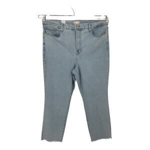 Good American Jeans Good Legs Cigarette Raw Hem size 26